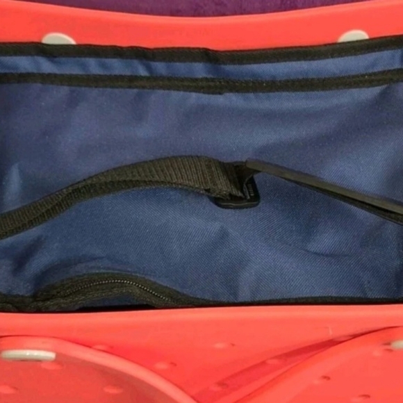 XL BOGG BAG COMBO Coral Large Tote Beach Bag With Cooler & Cup Caddy - Picture 10 of 11